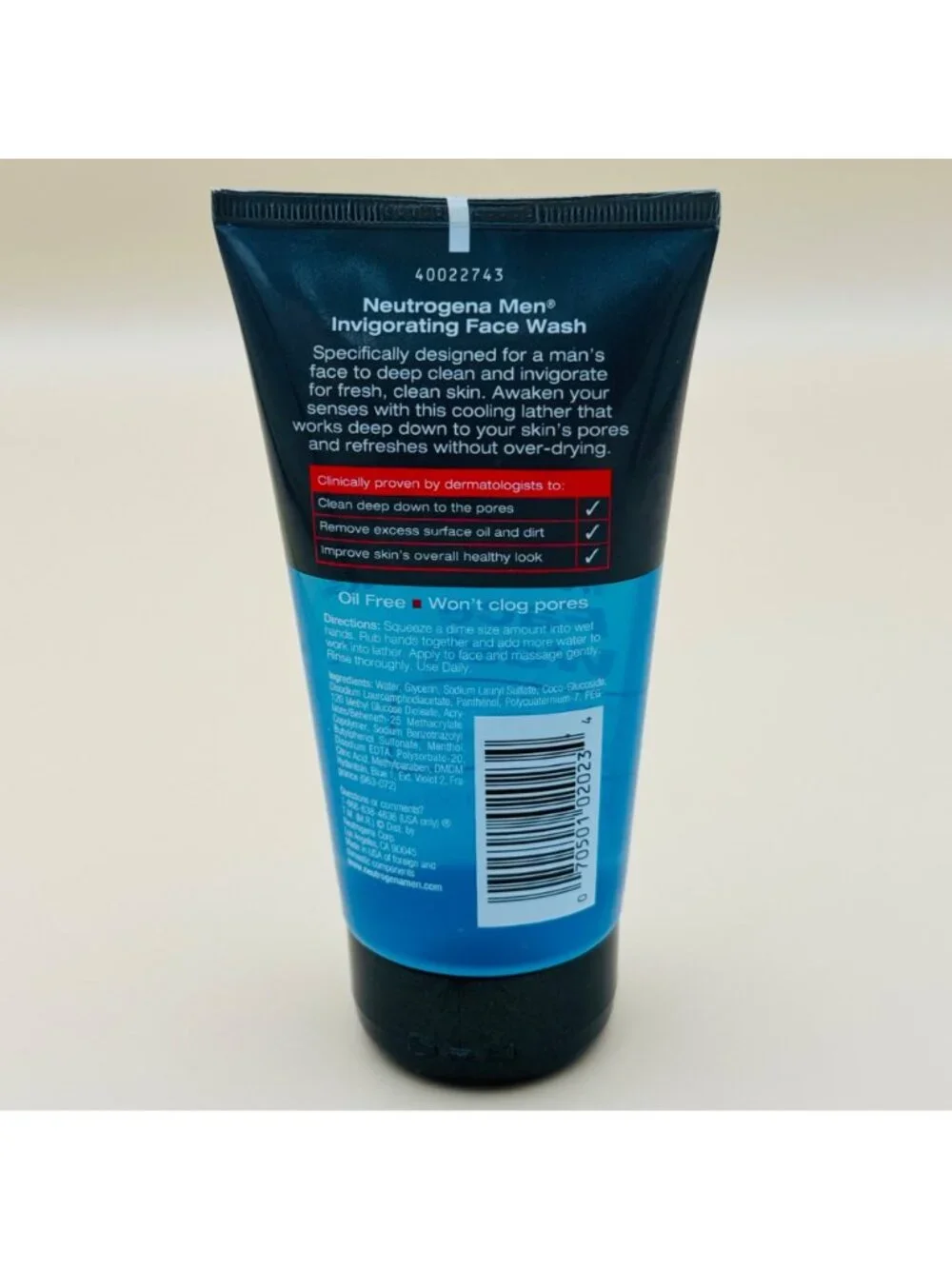 Neutrogena Men Invigorating Face Wash 5.1oz Rare Discontinued